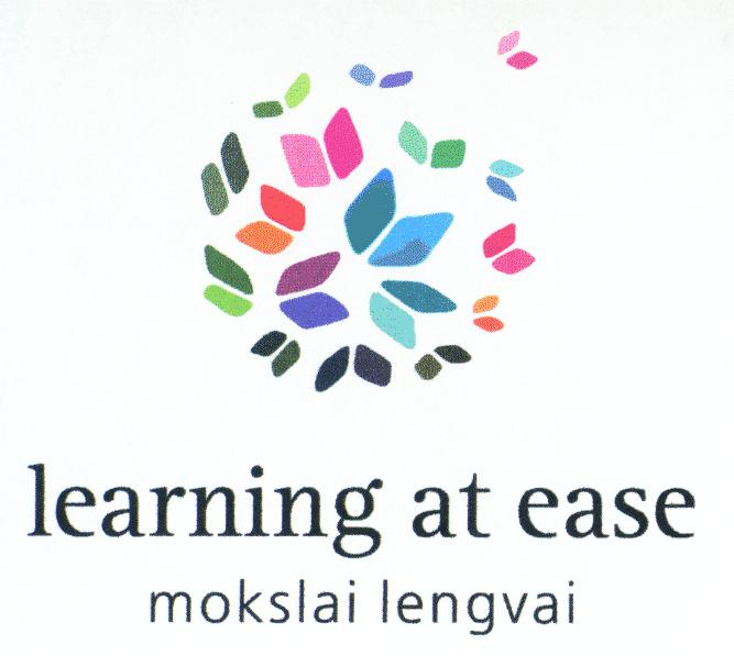Prekės ženklas: learning at ease mokslai lengvai